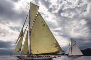 MARISKA, Sail n: D1, Owner: Christian Niels, Boat Type: 15 Metre; HISPANIA, Sail n: ESP1, Owner: Fundacion Isla Ebusitana, Boat Type: 15 Metre - Portofino Rolex Trophy 2014 Day 1 photo copyright  Rolex / Carlo Borlenghi http://www.carloborlenghi.net taken at  and featuring the  class