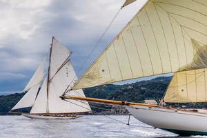 MARISKA, Sail n: D1, Owner: Christian Niels, Boat Type: 15 Metre; HISPANIA, Sail n: ESP1, Owner: Fundacion Isla Ebusitana, Boat Type: 15 Metre - Portofino Rolex Trophy 2014 Day 1 photo copyright  Rolex / Carlo Borlenghi http://www.carloborlenghi.net taken at  and featuring the  class