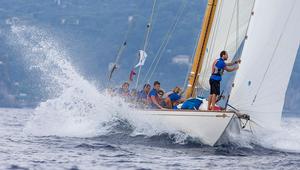VANITY V, Sail n: K5, Owner: Johannes Khevenhuller, Boat Type: 12 Metre - 2014 Portofino Rolex Trophy - Day 2 photo copyright  Rolex / Carlo Borlenghi http://www.carloborlenghi.net taken at  and featuring the  class