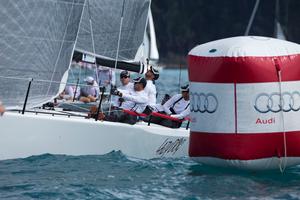 Puerto Rican Lazy Dog crew settle in -  MC38 Australian Championship - Audi Hamilton Island Race 2014 photo copyright Andrea Francolini http://www.afrancolini.com/ taken at  and featuring the  class