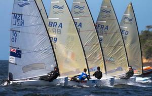 2014 Aquece Rio -  Finn fleet photo copyright ISAF  taken at  and featuring the  class