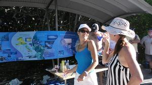 Riviera adventurers learn about the local wildlife on Lady Musgrave Island. photo copyright Riviera . http://www.riviera.com.au taken at  and featuring the  class