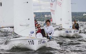 Russell Clarida and Henry Fernberger (USA-54068) - 420 and 470 Junior European Championships 2014 photo copyright  Wilku – www.saillens.pl taken at  and featuring the  class