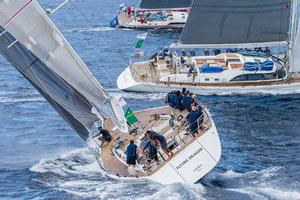 FLYING DRAGON, Sail n: GBR6770 R, Owner: Giorgio Marsiaj, State: GBR, Length: ``21, 28``, Model: 70
ALZIRA MORAIRA, Sail n: ESP9495, Owner: Augustin Gregori, State: ESP, Length: ``23, 30``, Model: 75
NIKATA, Sail n: GBR8200R, Owner: NS82 103S Ltd, State: GBR, Length: ``24, 80``, Model: 82S - 2014 Rolex Swan Cup, Day 2 photo copyright  Rolex / Carlo Borlenghi http://www.carloborlenghi.net taken at  and featuring the  class