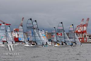 Sonars with dark sky - 2014 IFDS World Championship photo copyright Tim Wilkes taken at  and featuring the  class