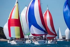 Spinnaker start from Dent Passage - Audi Hamilton Island Race Week 2014 photo copyright Andrea Francolini http://www.afrancolini.com/ taken at  and featuring the  class