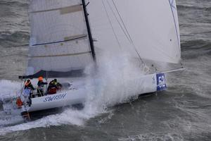 Swish, Roderick Knowles' Class40 - 2014 Sevenstar Round Britain and Ireland Race photo copyright Rick Tomlinson / RORC http://www.rorc.org taken at  and featuring the  class