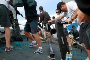 On-board TP52 Shogun V. photo copyright Terri Dodds taken at  and featuring the  class