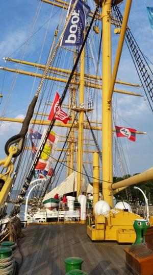 Tall ship 'Passat'. - 420 World and Ladies World Championships 2014 photo copyright Rob Burn taken at  and featuring the  class