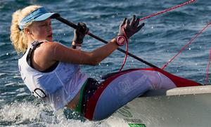The Netherlands Odile van Aanholt - Open game in Nanjing 2014 Youth Olympic Games Byte CII Girls Fleet photo copyright Neuza Aires Pereira taken at  and featuring the  class