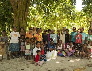 Women's coconut oil co-operative - OceansWatch, Solomon Islands photo copyright OceansWatch www.oceanswatch.org taken at  and featuring the  class