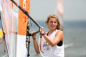 Odile Van Aanholt NED Techno 293 - Nanjing 2014 Youth Olympic Games photo copyright ISAF  taken at  and featuring the  class