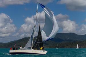 Cruising division 2 series leader Nic Cox and Col Thomass-ella - Vision Surveys 25th Airlie Beach Race Week 2014 photo copyright Airlie Beach Race Week media taken at  and featuring the  class