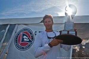 Ted Green III, winner of the C. Thomas Clagett, Jr. ``Reach for Success`` trophy photo copyright Matthew Cohen / Clagett Regatta http://www.clagettregatta.org taken at  and featuring the  class