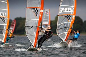 Eleanor Gibson, Techno, GBR 3203 - 2014 RYA/UKWA National Windsurfing Championships, day 1 photo copyright  Paul Wyeth / RYA http://www.rya.org.uk taken at  and featuring the  class