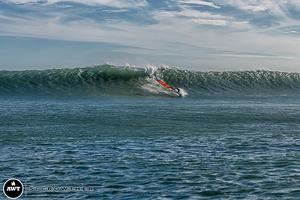 Sarah Hauser on a bomb! - 2014 AWT Quatro Desert Showdown photo copyright Si Crowther / AWT http://americanwindsurfingtour.com/ taken at  and featuring the  class