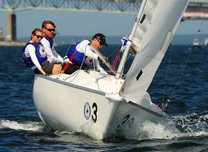 Rush Creek Yacht Club shed the disappointment of not qualifying for the Gold Fleet by winning three of six races in the Silver Fleet and building a 10-point lead. photo copyright Allen Clark/Photoboat.com taken at  and featuring the  class