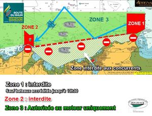 Zones de restriction - Depart Route du Rhum Destination Guadeloupe 2014 photo copyright Pen Duick http://www.lasolitaire.com taken at  and featuring the  class