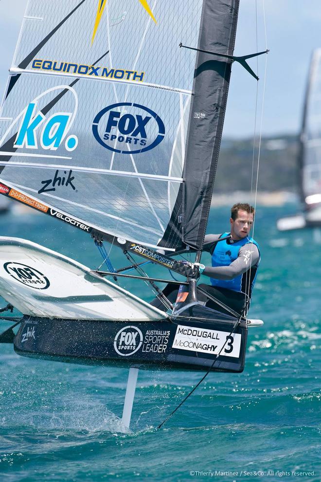 Third overall - Josh McKnight (AUS) - Day 6 - 2015 Moth World Championships, Sorrento, Melbourne © Thierry Martinez/International Moth Class http://www.moth-sailing.org