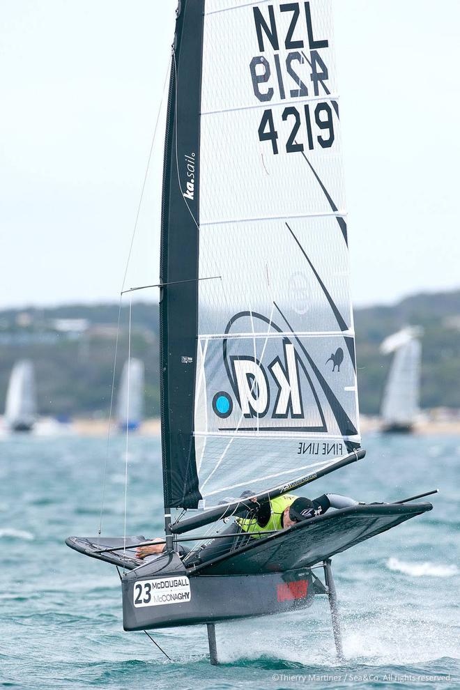 Burling backs himself on his boat handling - Day 6 - 2015 Moth World Championships, Sorrento, Melbourne © Thierry Martinez/International Moth Class http://www.moth-sailing.org