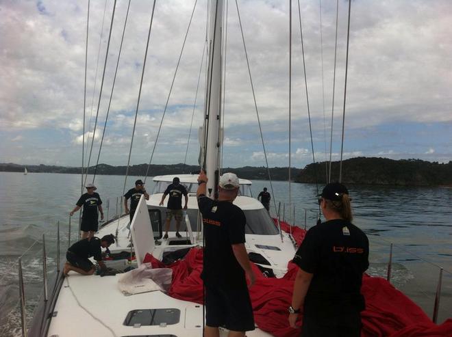  - Doyles Sails aboard Bliss, Millenium Cup 2015, Bay of Islands © Doyle Sails NZ