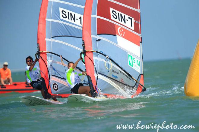 SIM 34th Singapore Open RS:One Asian Windsurfing Championship 2015 - Day 1 © Howie photography