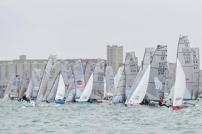 2015 International 14 Worlds in Geelong, Australia – Friday, 09 January 2015, Race two Images by Photographer Christophe Favreau. © Christophe Favreau http://christophefavreau.photoshelter.com/