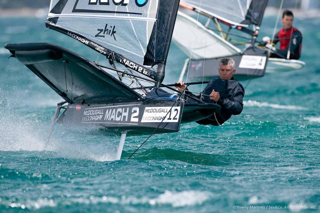 Andy McDougall - Day 6 - 2015 Moth World Championships, Sorrento, Melbourne © Thierry Martinez/International Moth Class http://www.moth-sailing.org