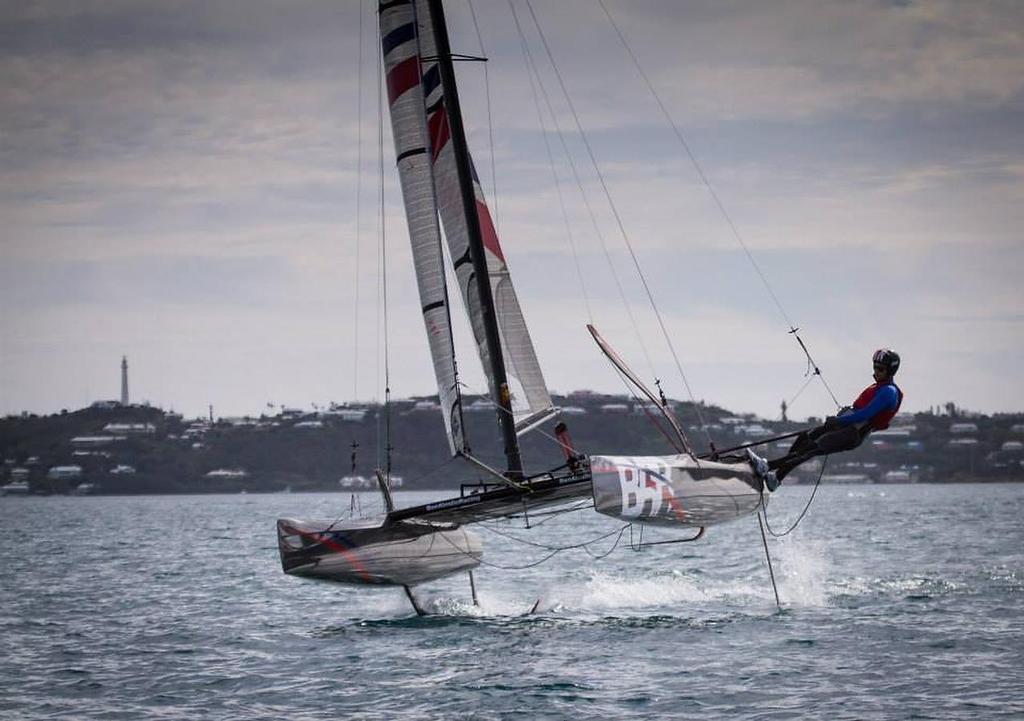 Ben Ainslie sailing solo - Ben Ainslie racing - Bermuda Training Camp © Ben Ainslie Racing www.benainslieracing.com