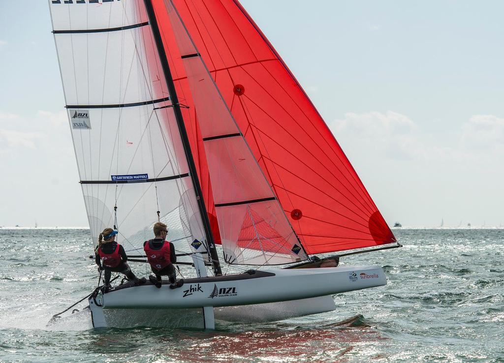 Nacra 7 - 2015 ISAF Sailing World Cup Miami - Day 6 &copy; Walter Cooper /US Sailing http://ussailing.org/