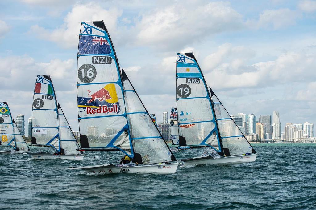 49erFX- 2015 ISAF Sailing World Cup Miami - Day 6 &copy; Walter Cooper /US Sailing http://ussailing.org/