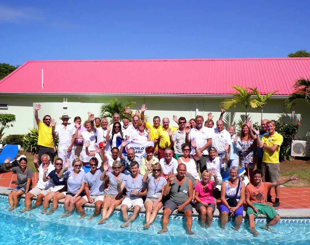 World ARC 2015 - Crew picture in Saint Lucia.  © World Cruising Club http://www.worldcruising.com