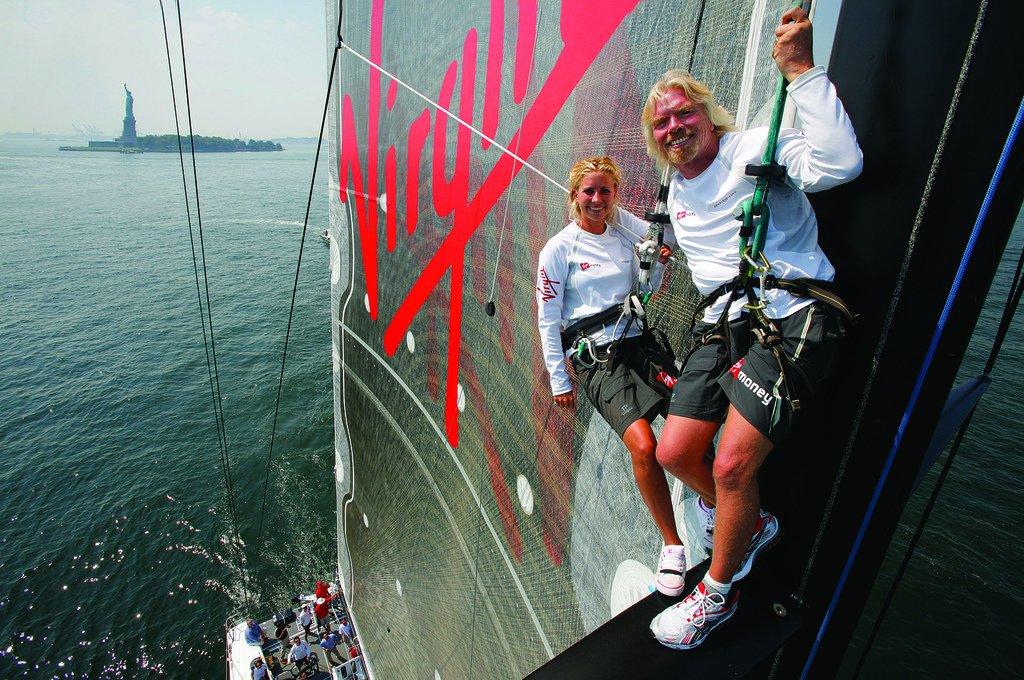 Rescuing Ben Ainslie from a boat? Stranger things have happened at sea. © Virgin Money http://virginmoney.com