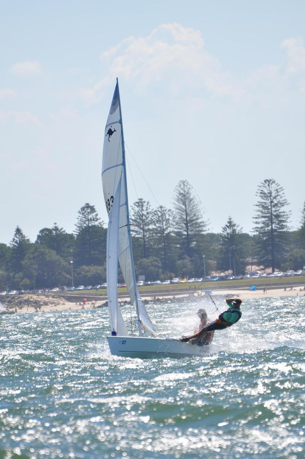 Blur hammering uphill in a classic Georges River nor-easter © Lou Hollis