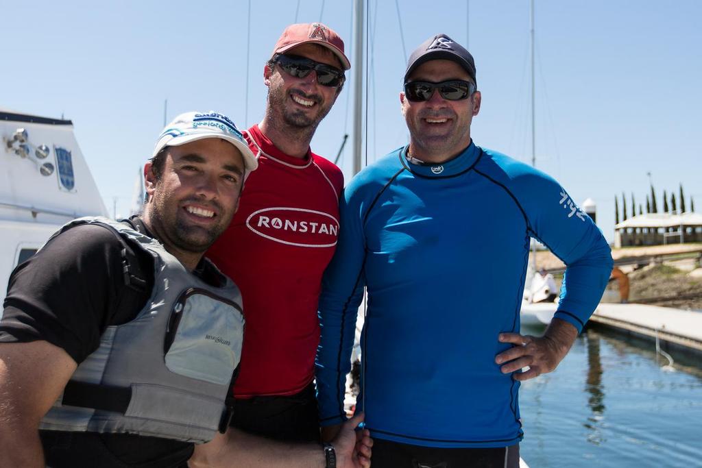 Chad Elsegood, Matt Johnston and Mark Roberts from AUS1258 Athena - 2015 Etchells Australian Championship © Kylie Wilson Positive Image - copyright http://www.positiveimage.com.au/etchells