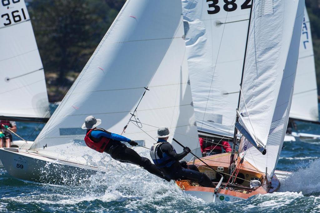 Frank KANIG and Michael Heyder (GER) onboard CHARLY during  the Flying Dutchman World Championship. Sydney,Australia. Wednesday 7th January  2015 (Photo: Andrea Francolini). © Andrea Francolini http://www.afrancolini.com/