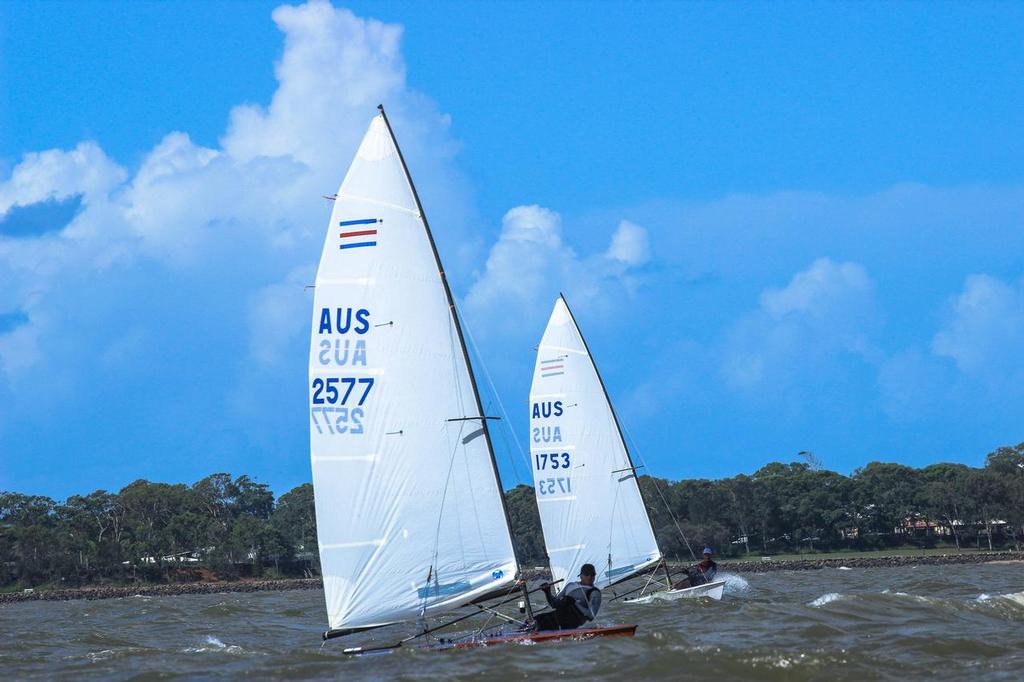 2nd placed Paul Cohen and Australian Junior Champ 15 yr old Thomas Young (both from ACT) photo copyright Nathan Harris taken at  and featuring the  class