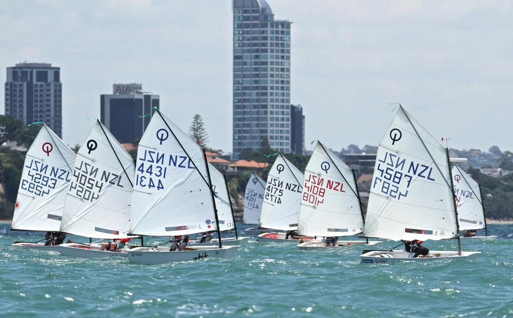 Optimists - January 26 015 - Auckland Optimist Championships, Day 3 photo copyright Richard Gladwell www.photosport.co.nz taken at  and featuring the  class