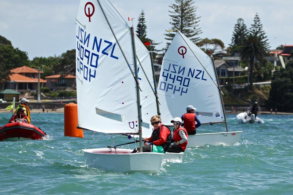 - January 26 - Auckland Optimist Championships, Day 3 photo copyright Richard Gladwell www.photosport.co.nz taken at  and featuring the  class