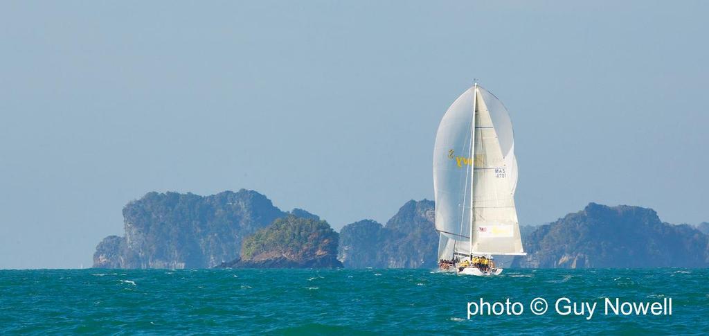It's all about the scenery. Utarid, RMN. Royal Langkawi International Regatta 2015 © Guy Nowell http://www.guynowell.com