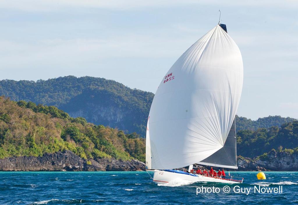 Island Fling gets into her stride, but it's all about the scenery. Royal Langkawi International Regatta 2015 © Guy Nowell http://www.guynowell.com