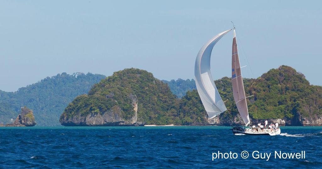It's all about the scenery. Blue Note. Royal Langkawi International Regatta 2015 © Guy Nowell http://www.guynowell.com