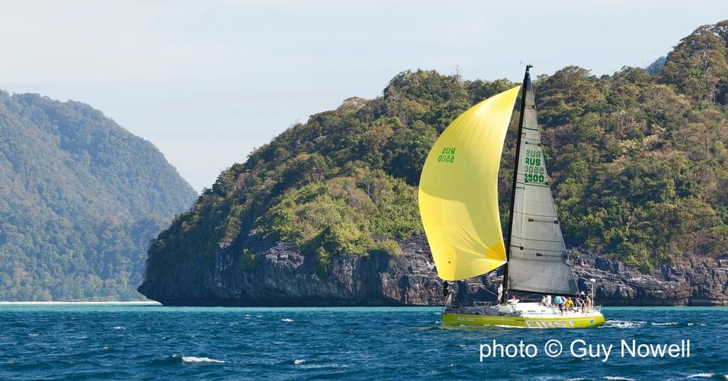 It's all about the scenery. First. Royal Langkawi International Regatta 2015 © Guy Nowell http://www.guynowell.com