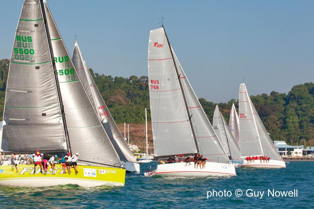 Clear start in the sunshine for IRC 1. Royal Langkawi International Regatta 2015 © Guy Nowell http://www.guynowell.com