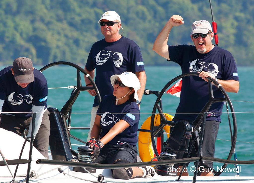Foxy Lady celebrates winning IRC 1. Royal Langkawi International Regatta 2015 © Guy Nowell http://www.guynowell.com