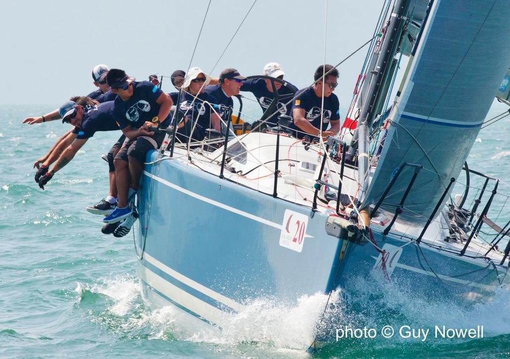 Foxy Lady VI, maximum hike. Royal Langkawi International Regatta 2015 © Guy Nowell http://www.guynowell.com