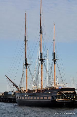 SSV Oliver Hazard Perry at rest dockside in Rhode Island. photo copyright Carol Hill http://www.ohpri.org/ taken at  and featuring the  class