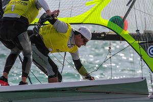 49er - DelleKarth Resch (AUT), Gold medalists photo copyright ISAF  taken at  and featuring the  class
