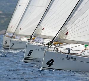 Bow line up Croatia - Croatia First Regatta 2015 photo copyright First Sailing taken at  and featuring the  class