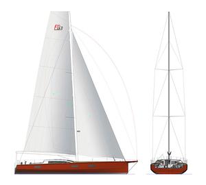 Finot-Conq FC3 53 sail plan photo copyright Andreas Kling taken at  and featuring the  class